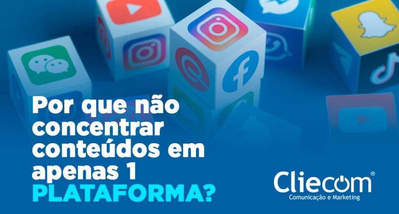 Por que nÃ£o concentrar conteÃºdos em apenas 1 plataforma? 